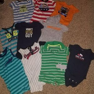 Ten Name Brand 18 mo Boy Rompers